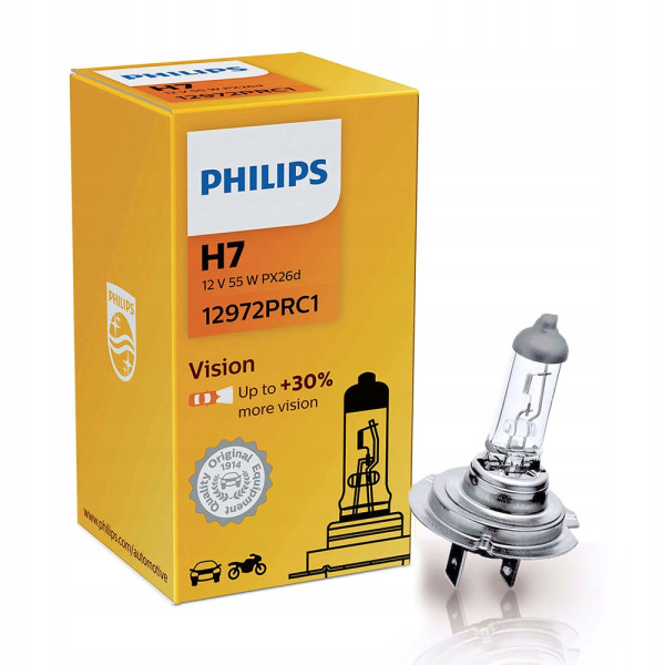 Autožiarovka 12V - H7 PX26d 55W+30% - PHILIPS Premium