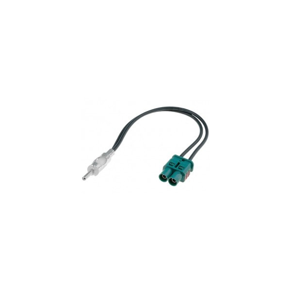 Autoanténna redukcia - FAKRA 2x konektor spojený / DIN konektor - 23cm