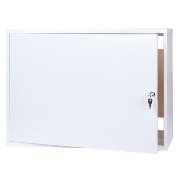 Skriňa kovová NADomietková uzamykateľná 700x500x200mm s drevenou platňou- TPR-8