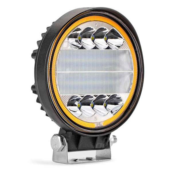 Svetlo pracovné_LED 42x3W+ pozičné_10-30V_6500K_60°_IP68_okrúhle_110x55mm (1ks) - AWL14