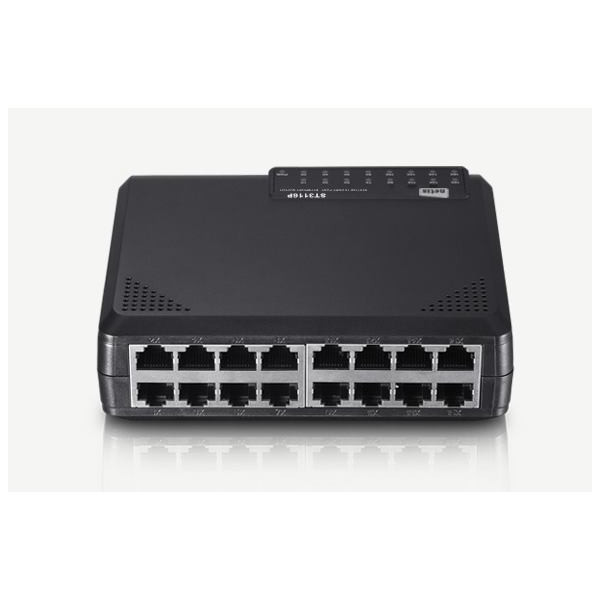 SWITCH 16-port_10/100Mbps - NETIS ST3116P Desk_230x230x70mm