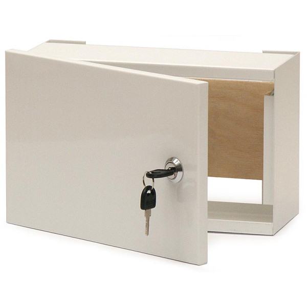 Skriňa kovová NADomietková uzamykateľná 240x150x100mm s dreveným dnom - TPR-1