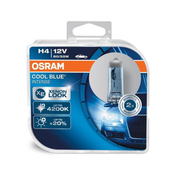 Autožiarovka 12V - H4 P43t 60/55W - OSRAM Cool Blue Intense  (2ks)