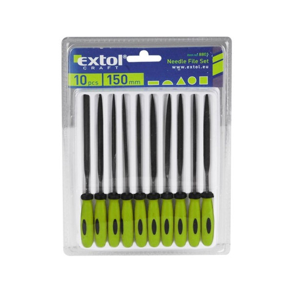 Pilníky ihlové - sada 10ks - Extol Craft