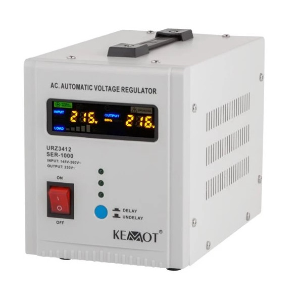 Stabilizátor napätia 1000W SINUS_150VAC / 230V_235x145x170mm - KEMOT URZ3412