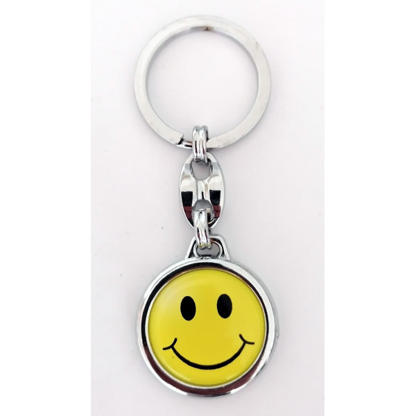 Prívesok na kľúče - SMAJLÍK žltý