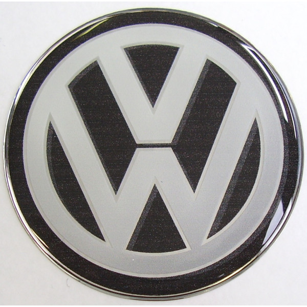 Nálepka - Na disky/puklice - VW 55 mm (Logo - čierna)