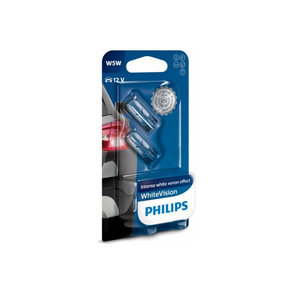 Autožiarovka 12V - W5W/5W - PHILIPS White Vision