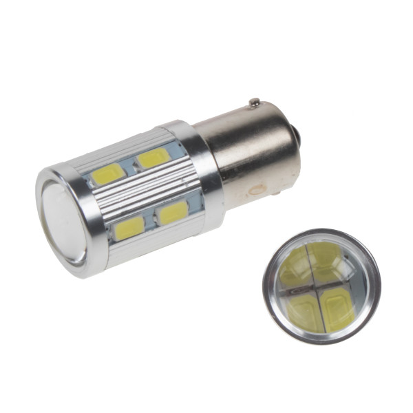 Autožiarovka 12V - BA15s_BIELA_LED 16x SMD 5730 (2ks)