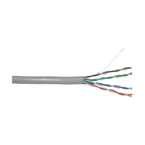 Kábel - CAT6_U/UTP_Drôt_AWG 23_4x2x0,57mm_CCA/PVC - VCOM (1m)