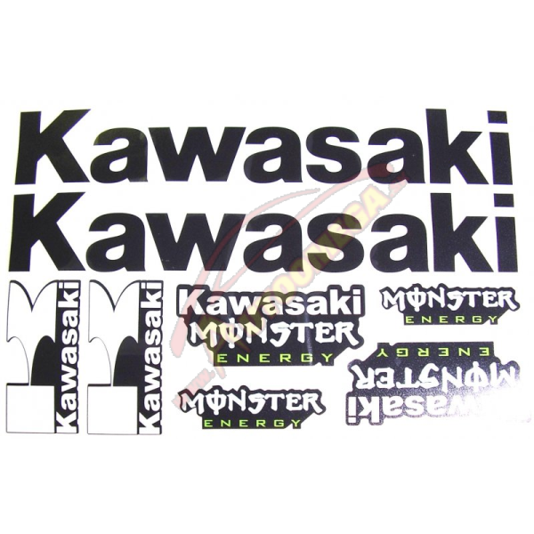 Nálepka - Na motorku KAWASAKI set
