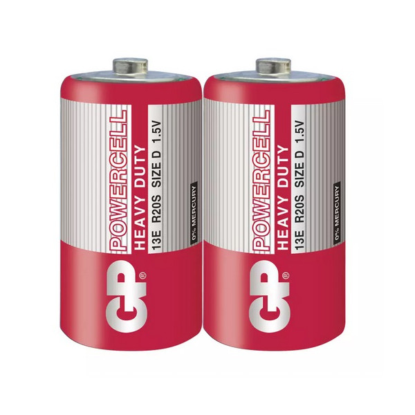 Batéria R20_1,5V_33 x 57mm_ALKALICKÁ - GP (2ks balené v blistri)