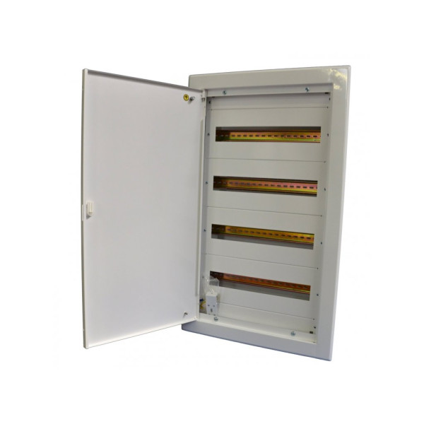 Rozvádzač pod omietkový 72 pozícií/4 rady_500V_100A_IP30_IK 07, trieda I_Celoplechový - SEZ KR MP72/4/18