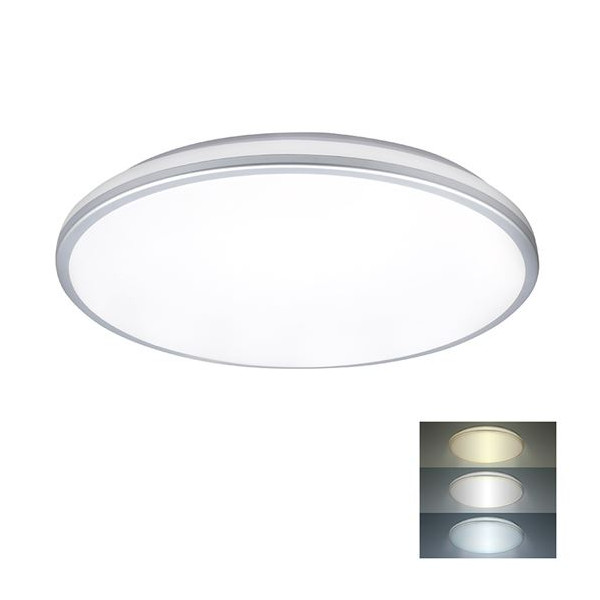 Svietidlo - Prisadené LED panel biela_KRUH_3000K/4000K/6500K_18W_1530lm_120°_330mm_IP54