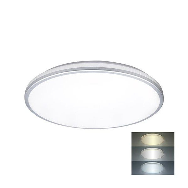 Svietidlo - Prisadené LED panel biela_KRUH_3000K/4000K/6500K_24W_2150lm_120°_380mm_IP54