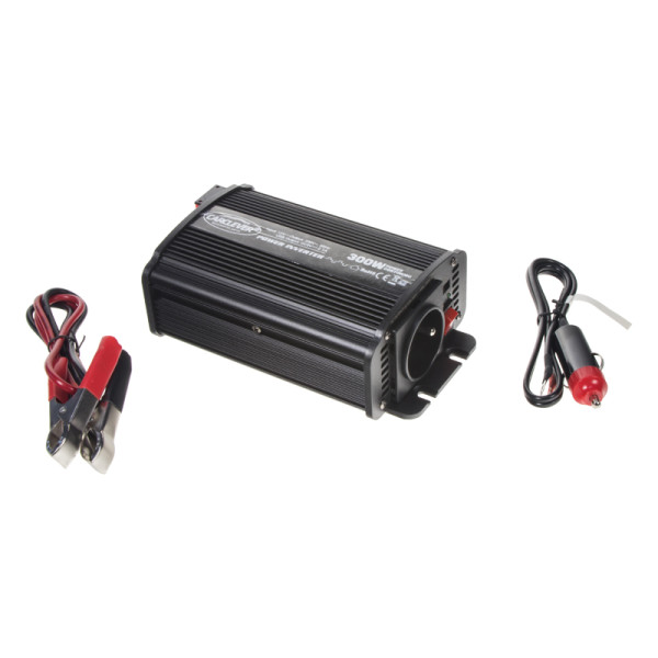 Invertor - 10-15V DC / 230V AC - 300W + USB