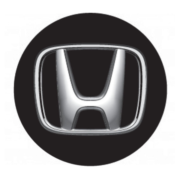 Nálepka - Na disky/puklice - HONDA 59 mm (Logo - čierna)