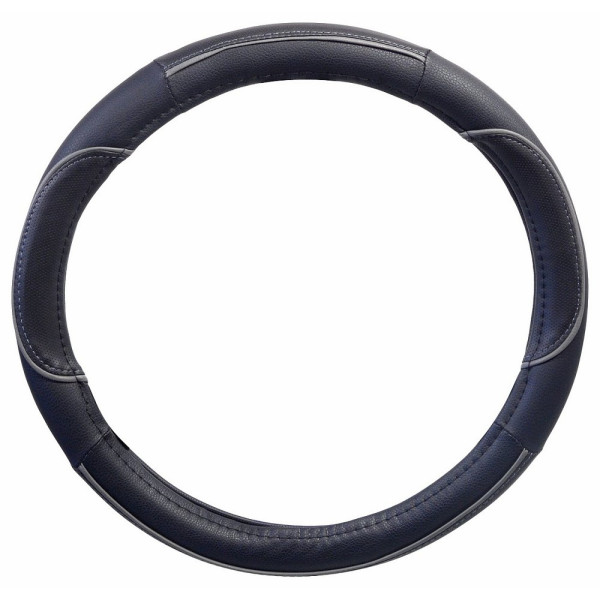 Poťah na volant - čierno/sivý 37-39cm - WAVE