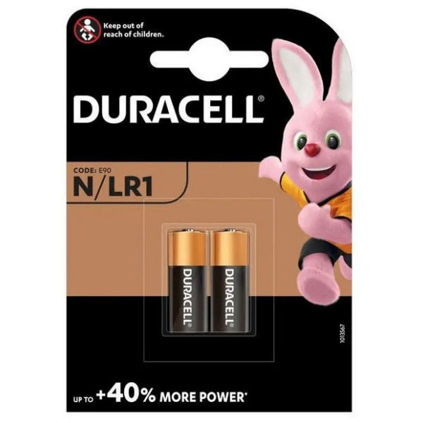 Batéria LR01_1,5V_12 x 30mm_ALKALINE - DURACELL MN9100 (2ks/v blistre)