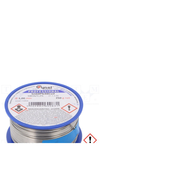 Cín 1,0 mm - 250 g - CYNEL F-SW26/2,2%