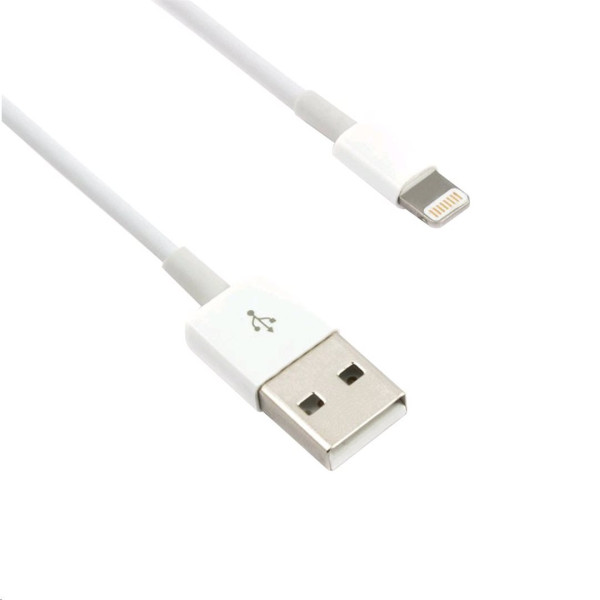 Kábel - dátový USB - iPad/iPhone/iPod Lightning Datový kábel_1m_biely - C-TECH