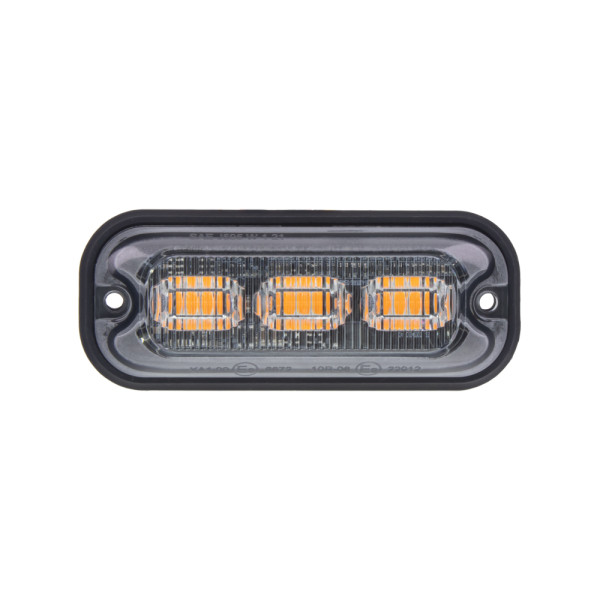 Svetlo - Výstražné_ORANŽOVÉ 3x 4W LED - PREDATOR (12-24V)