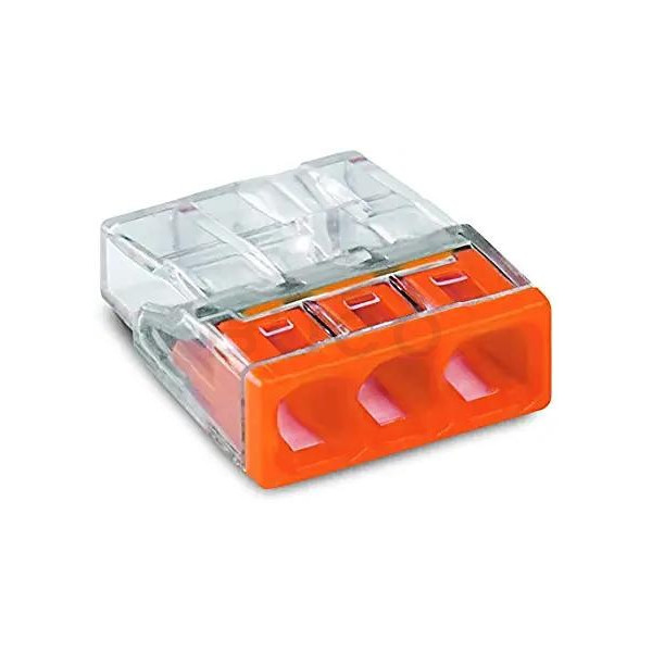 Svorka WAGO bezskrutková - 3x 0,5-2,5mm2_450V_24A - 2273-203 (1ks)