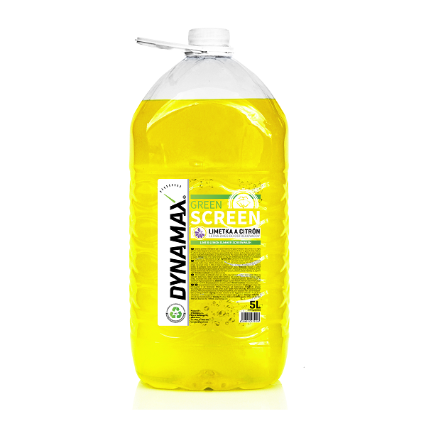 Voda do ostrekovačov Letná - 5L - CITRÓN+LIMETKA - DYNAMAX GREEN SCREEN (PET)