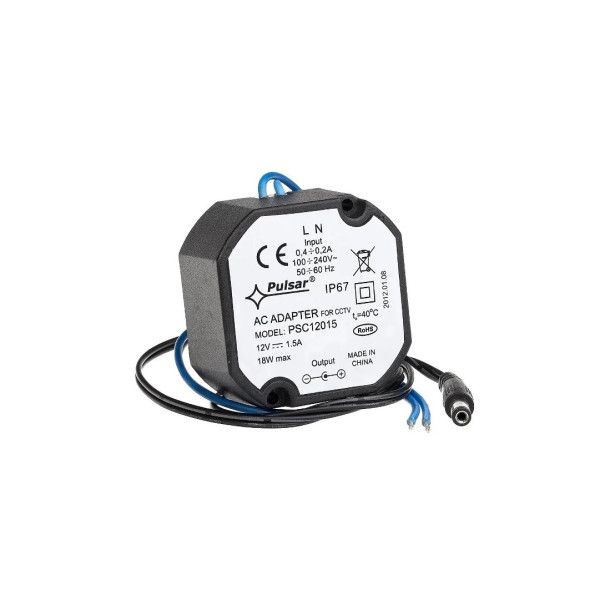 Zdroj - 230V AC / 12V DC do krabice inštalačnej (1A) 69x44x29mm; IP67 - PSC12010