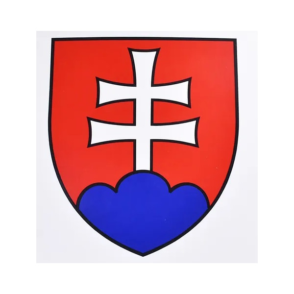 Nálepka - Živicová - Slovensko ZNAK - 3,7 x 4,5 cm