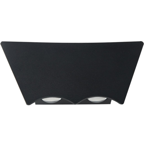 Svietidlo nástenné záhradné LED_6W_540lm_IP54_230V_155x45mm_ČIERNE - BAT HOROZ