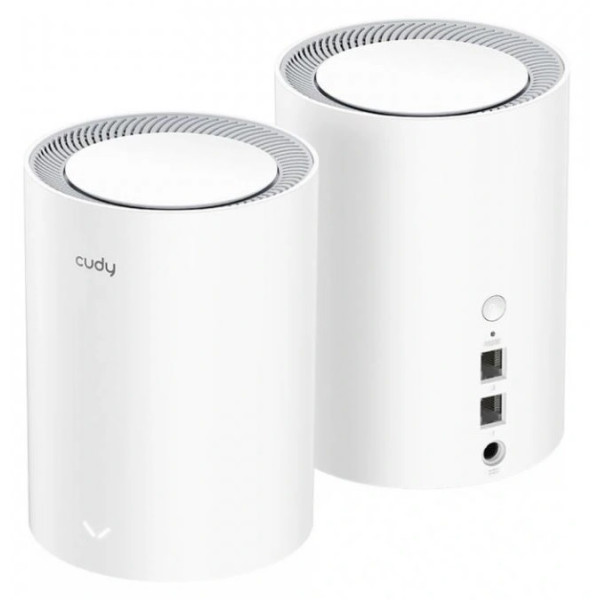 Wifi Router MESH 1GB 1xWAN 1xLAN 2.4GHz/574Mbps 5GHz/1201Mbps  - CUDY M1800 (2-pack)