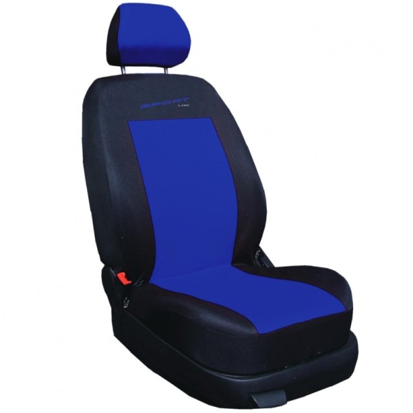 Autopoťahy - Sport Line - 5x na opierku hlavy - modré