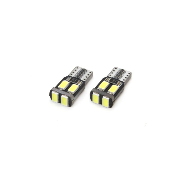 Autožiarovka 12V - W5W/T10_BIELA LED 6x SMD5730_CAN (2ks)