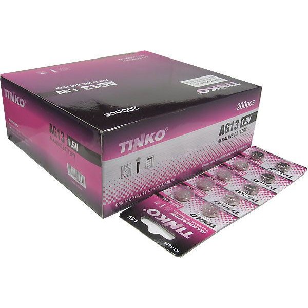 Batéria A76/LR44_1,5V_11,6 x 5,4mm_ALKALINE - TINKO LR44 (1ks/v blistre po 2/5ks)