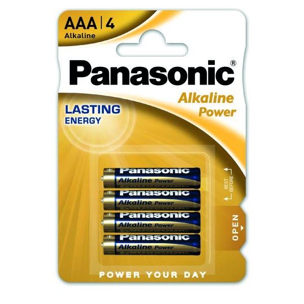 Batéria AAA Alkalická_1,5V - Panasonic Alkaline Power (Blistro_4ks)