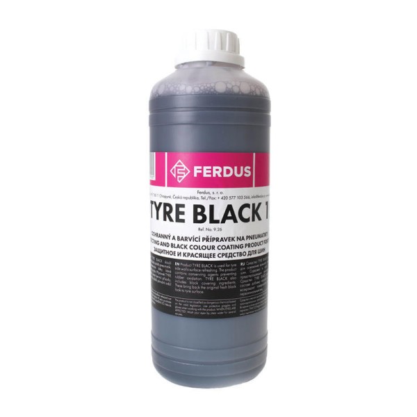Čiernidlo - FERDUS Tyre Black (1000ml) pre oživenie pneumatík
