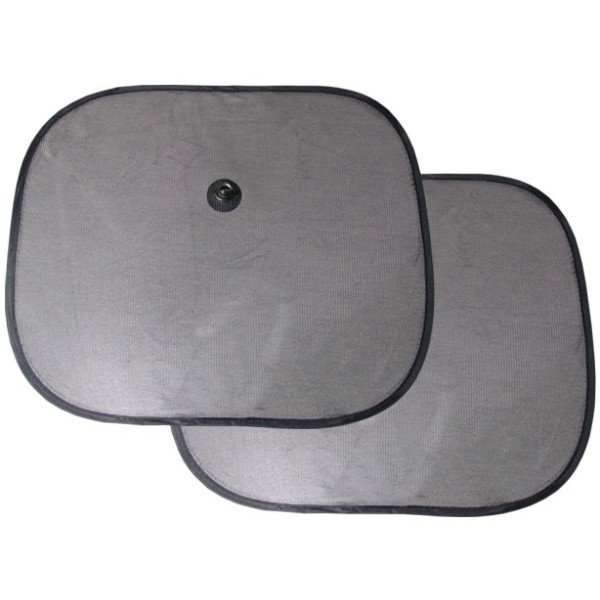 Clona slnečná na bočné sklá 44x38cm - čierna s prísavkami (2ks)