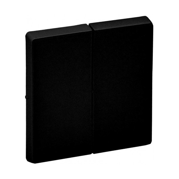 LEGRAND VALENA Life - Spínač č.1_Kryt_Dvojnásobný_ČIERNY - 756022