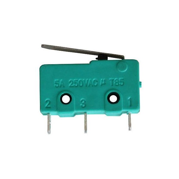 Mikrospínač s kladkou 17mm_5A_250V_ON-(ON)_SPDT - MSW-12 (19,8x10,2x6,4mm)