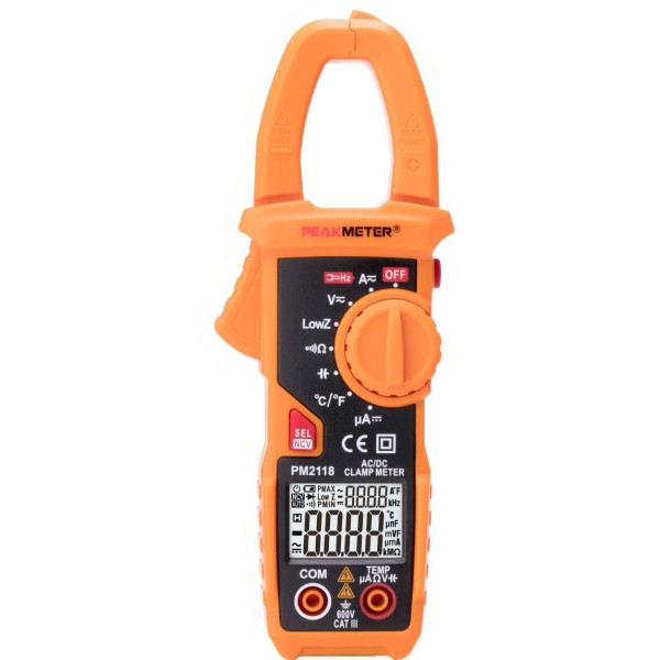 Multimeter - PeakMeter PM2118 kliešťový AC/DC