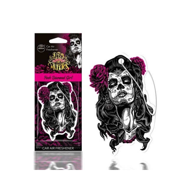 Osviežovač - AROMA - DIA DE LOS MUERTOS Pink Diamond Girl - stromček