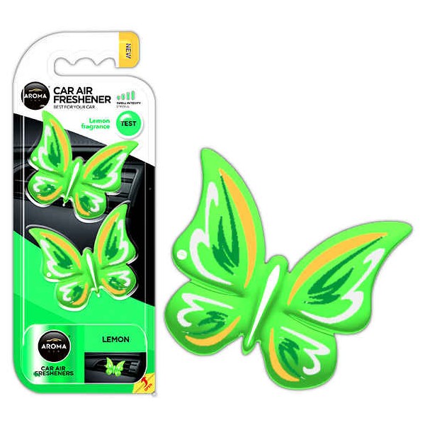 Osviežovač vzduchu - AROMA CAR BUTTERFLY - Lemon