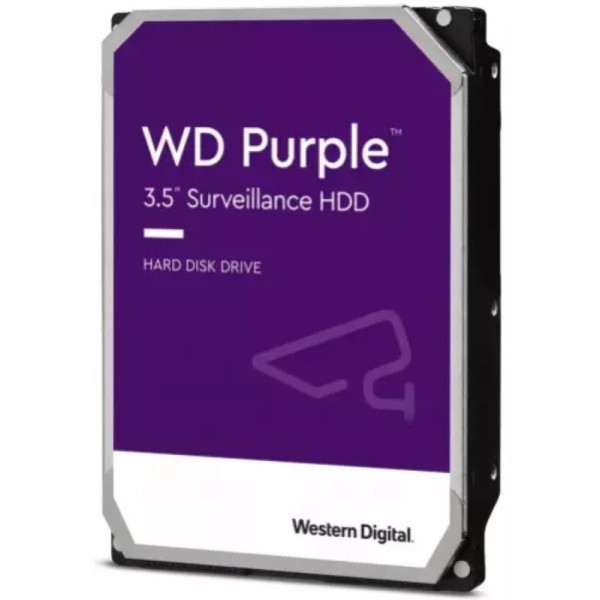 Pevný disk 3,5"pre záznamové zariadenia 24/7 - 4TB__256MB_SATAIII_5400rpm_24/7 - Western Digita Purple