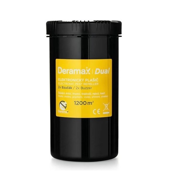 Prístroj na plašenie hlodavcov a krtkov_6V (4x1,5VD,R20) - DERAMAX DUAL(195x107mm)