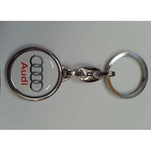 Prívesok na kľúče - AUDI - Biely