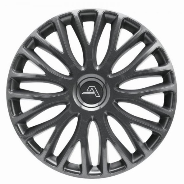 Puklice 15" ALCAR MILANO antracitové plastové - 4 ks