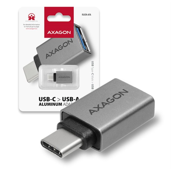 Redukcia OTG USB 3.1 konektor C samec/USB A 3.1 samica AXAGON RUCM-AFA