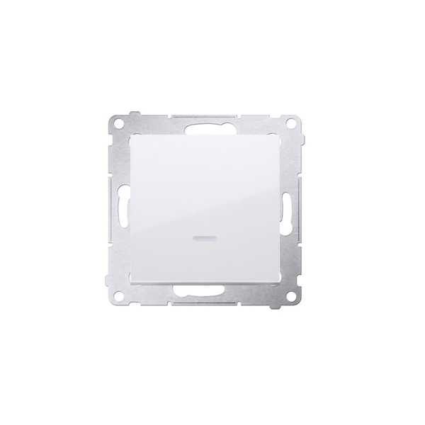 Simon 54 - Spínač č.1_BIELY_bez rámika_s podsvietením_10A_IP20