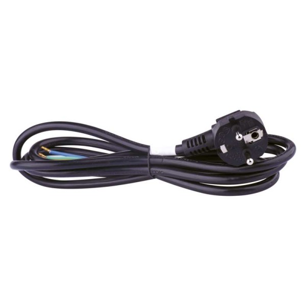 Šnúra flexo 3x0,75mm²_2m_čierna_gumová